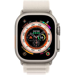 Apple Watch (Ultra) 2022 GPS 49 - Titanium Grey - Alpine loop White