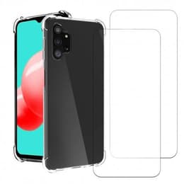 Case Galaxy A32 5G and 2 protective screens - TPU - Transparent