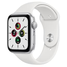Apple Watch Series SE 1 (2020) GPS + Cellular 44 mm - Aluminium Silver - Sport band White