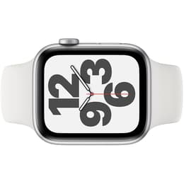 Apple Watch Series SE 1 (2020) GPS + Cellular 44 mm - Aluminium Silver - Sport band White
