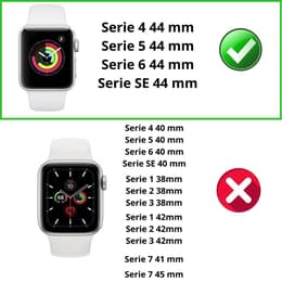 Case Apple Watch Series 5 - 44 mm - Plastic - Transparent