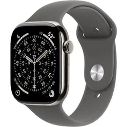 Apple Watch Series 11 (2025) GPS + Cellular 46 mm - Titanium Natural - Sport band Black