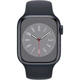 Apple Watch (Series 8) 2022 GPS + Cellular 45 - Stainless steel Black - Milanese loop Black