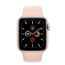 Apple Watch (Series 5) 2019 GPS + Cellular 44 - Aluminium Gold - Sport band Pink