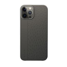 Case iPhone 12/12 Pro - Natural material - Black