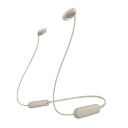 Sony WI-C100 Earbud Noise-Cancelling Bluetooth Earphones - Beige