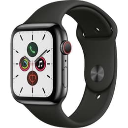 Apple Watch (Series 5) 2019 GPS + Cellular 44 - Aluminium Space Gray - Sport loop Black