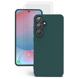 Case Galaxy S24 FE and 2 protective screens - Silicone - Green
