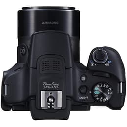 Compact PowerShot SX60 HS - Black + Canon Zoom Lens 60x IS 21–1365mm f/3.4–6.5 f/3.4–6.5
