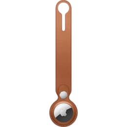 Apple Leather Loop for Airtags - Brown Saddle Brown