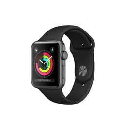 Apple Watch (Series 3) 2017 GPS 42 - Aluminium Space Gray - Sport band Black