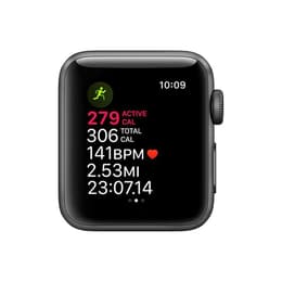 Apple Watch (Series 3) 2017 GPS 42 - Aluminium Space Gray - Sport band Black