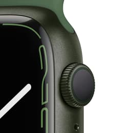 Apple Watch Series 7 (2021) GPS + Cellular 45 mm - Aluminium Green - Sport band Green