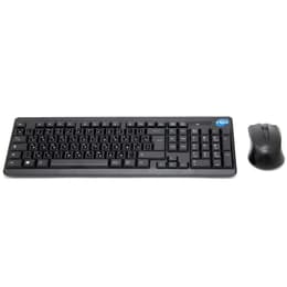 Simpletek Keyboard QWERTY Russian Wireless Mouse + Keyboard with Stickers 1000 DPI 2.4G Nano reciever