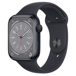 Apple Watch (Series 8) 2022 GPS 45 - Aluminium Midnight - Sport band Blue