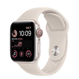Apple Watch (Series SE) 2022 GPS + Cellular 40 - Aluminium White - Sport band White