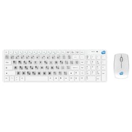 Simpletek Keyboard QWERTY Greek Wireless Wireless Kit with Greek GR Stickers
