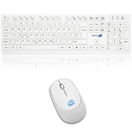 Simpletek Keyboard QWERTZ Romanian Wireless M&K RUMENO Kit Mouse and Keyboard