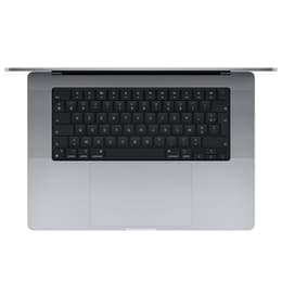 MacBook Pro With sticker marks 16-inch (2021) - Apple M1 Max 10-core and 24-core GPU - 32GB RAM - SSD 512GB - Standard display - QWERTY - Spanish