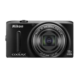 Compact Coolpix S9400 - Black + Nikon Nikkor 18X Wide Optical Zoom ED VR 25-450mm f/3.4-6.3 f/3.4-6.3