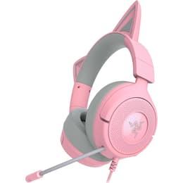 Razer Kraken Kitty V3 X noise-Cancelling gaming wired Headphones with microphone - Pink