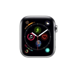 Apple Watch Series 9 (2023) GPS + Cellular 45 mm - Stainless steel Silver - Sport band White