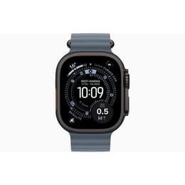 Apple Watch (2025) GPS + Cellular 49 mm - Titanium Black - Ocean band Blue