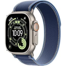 Apple Watch (2025) GPS + Cellular 49 mm - Titanium Natural - Trail loop Blue