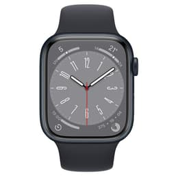 Apple Watch (Series 8) 2022 GPS + Cellular 45 - Aluminium Blue - Sport band Black