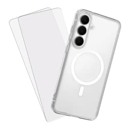 Case Galaxy S25 FE and 2 protective screens - TPU - Transparent