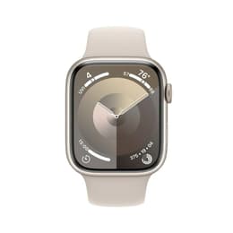 Apple Watch Series 9 (2023) GPS 45 mm - Aluminium Starlight - Sport band Starlight