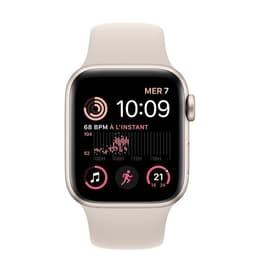 Apple Watch (Series SE) 2022 GPS 40 - Aluminium Starlight - Sport band White
