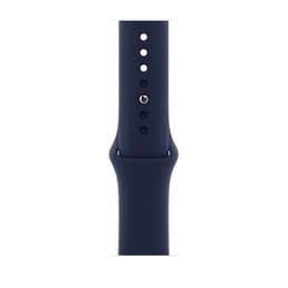 Apple Watch (Series 6) 2020 GPS + Cellular 44 - Stainless steel Gold - Sport loop Blue