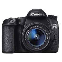 Reflex EOS 70D - Black + Canon EF-S 18-55mm f/3.5-5.6 IS STM f/3.5-5.6