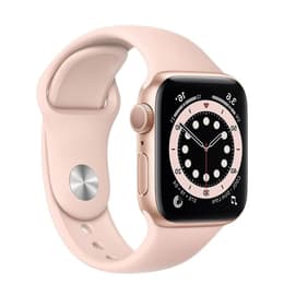 Apple Watch Series 6 (2020) GPS 44 mm - Aluminium Gold - Sport band Pink