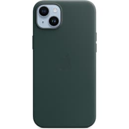 Apple Leather case iPhone 14 Plus - Magsafe - Leather Green