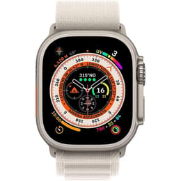 Apple Watch Ultra 2 (2023) GPS + Cellular 49 mm - Titanium Natural Titanium - Alpine loop White