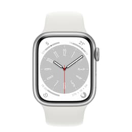 Apple Watch (Series 8) 2022 GPS 41 - Aluminium Silver - Sport band White