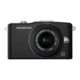 Hybrid - Olympus Pen E-PM1 Black + Lens Olympus M.Zuiko Digital 14-42mm f/3.5-5.6 II R