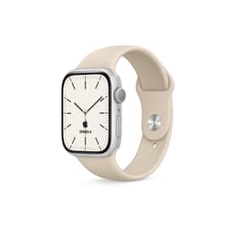Apple Watch Series 9 (2023) GPS + Cellular 41 mm - Stainless steel Silver - Sport band Starlight