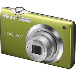 Compact Coolpix S3000 - Green + Nikon Nikkor 4X Wide Optical Zoom f/3.2-5.9