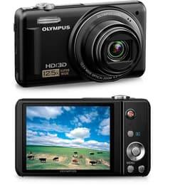 Compact VR-330 - Black + Olympus Olympus 12.5x Wide Optical Zoom Lens 24-300 mm f/3.0-5.9 f/3.0-5.9