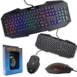 Cortek Keyboard QWERTY Italian Backlit Keyboard XForce Kit Mouse and Keyboard