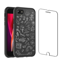 Back Market Case iPhone 7/8 and protective screen - Recycled plastic - Black & White