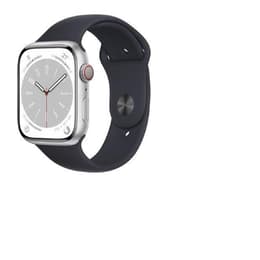 Apple Watch (Series 8) 2022 GPS 45 - Aluminium Silver - Sport band Black