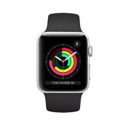 Apple Watch (Series 3) 2017 GPS 42 - Aluminium Silver - Sport loop Black