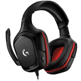 Logitech G332 gaming wired Headphones with microphone - Black/Red