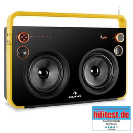 Auna Rocksteady Bluetooth Speakers - Yellow