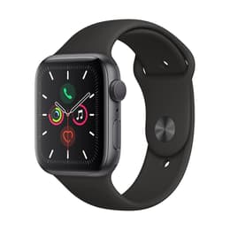 Apple Watch (Series 5) 2019 GPS 44 - Aluminium Space Gray - Sport band Black