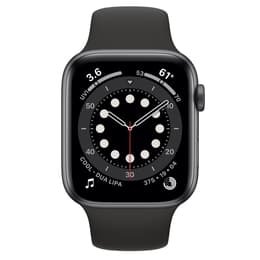 Apple Watch Series 6 (2020) GPS + Cellular 44 mm - Aluminium Space Gray - Sport band Black